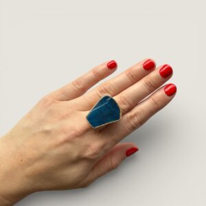 Blauer Achatring